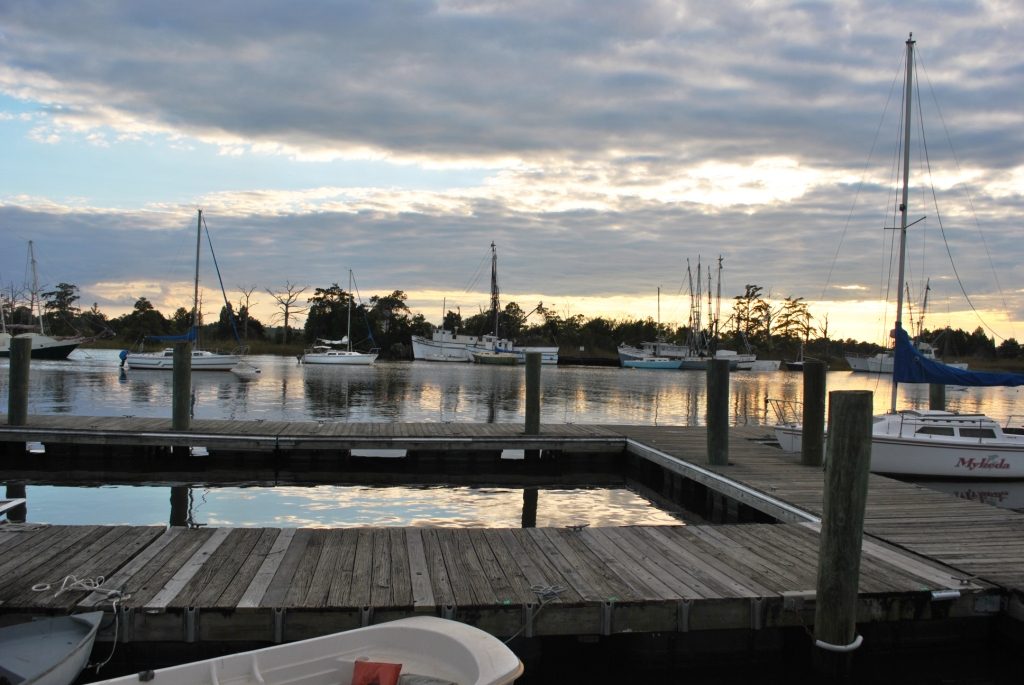 Georgetown waterfront at dusk